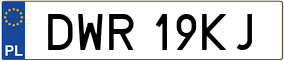 Truck License Plate